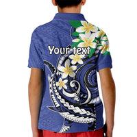 FSM Chuuk State Polynesian Shark Tattoo Personalised Kid Polo Shirt LT9 - Polynesian Pride
