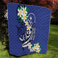 FSM Chuuk State Polynesian Shark Tattoo Personalised Quilt LT9 - Polynesian Pride