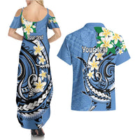 FSM Kosrae Polynesian Shark Tattoo Personalised Couples Matching Summer Maxi Dress and Hawaiian Shirt LT9 - Polynesian Pride