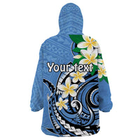 FSM Kosrae Polynesian Shark Tattoo Personalised Wearable Blanket Hoodie LT9 - Polynesian Pride