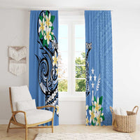 FSM Kosrae Polynesian Shark Tattoo Personalised Window Curtain LT9 - Polynesian Pride