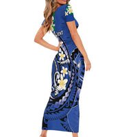 FSM Pohnpei Polynesian Shark Tattoo Personalised Family Matching Short Sleeve Bodycon Dress and Hawaiian Shirt LT9 - Polynesian Pride