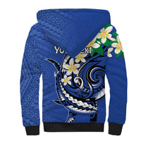 FSM Pohnpei Polynesian Shark Tattoo Personalised Sherpa Hoodie LT9 - Polynesian Pride