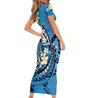 FSM Yap State Polynesian Shark Tattoo Personalised Family Matching Short Sleeve Bodycon Dress and Hawaiian Shirt LT9 - Polynesian Pride