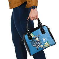 FSM Yap State Polynesian Shark Tattoo Personalised Shoulder Handbag LT9 - Polynesian Pride