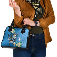 FSM Yap State Polynesian Shark Tattoo Personalised Shoulder Handbag LT9 - Polynesian Pride