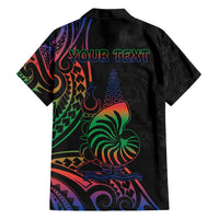 New Caledonia Polynesian Tatoo Personalised Family Matching Short Sleeve Bodycon Dress and Hawaiian Shirt LT9 - Polynesian Pride