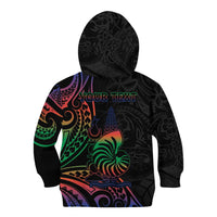 New Caledonia Polynesian Tatoo Personalised Kid Hoodie LT9 - Polynesian Pride