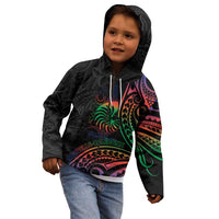 New Caledonia Polynesian Tatoo Personalised Kid Hoodie LT9 - Polynesian Pride