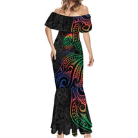 New Caledonia Polynesian Tatoo Personalised Mermaid Dress LT9 - Polynesian Pride