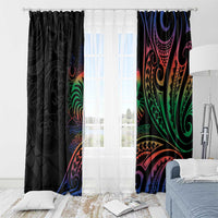 New Caledonia Polynesian Tatoo Personalised Window Curtain LT9 - Polynesian Pride