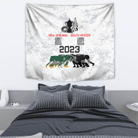 New Zealand South Africa Rugby Tapestry History Commemorative World Cup Winners Unique LT9 - Polynesian Pride