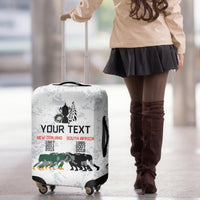 Custom New Zealand South Africa Rugby Luggage Cover History Commemorative World Cup Winners Unique LT9 - Polynesian Pride