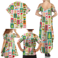 Mele Kalikimaka Hawaii Christmas Family Matching Summer Maxi Dress and Hawaiian Shirt Funny Santan Hippie Style LT9 - Polynesian Pride