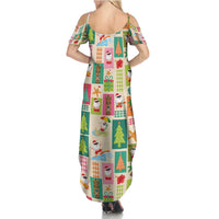 Mele Kalikimaka Hawaii Christmas Family Matching Summer Maxi Dress and Hawaiian Shirt Funny Santan Hippie Style LT9 - Polynesian Pride