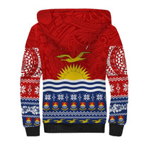 Kiribati Christmas Sherpa Hoodie Tekeraoi n Te Tiritimati Polynesian Tribal LT9 - Polynesian Pride