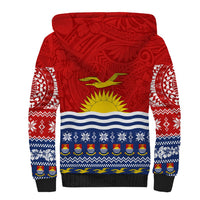 Personalised Kiribati Christmas Sherpa Hoodie Tekeraoi n Te Tiritimati Polynesian Tribal LT9 - Polynesian Pride