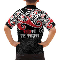 Aotearoa Toitu Te Tiriti Kid Hawaiian Shirt New Zealand Stand Together Stand Stronger LT9 - Polynesian Pride