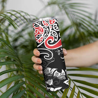 Aotearoa Toitu Te Tiriti Skinny Tumbler New Zealand Stand Together Stand Stronger LT9 - Polynesian Pride