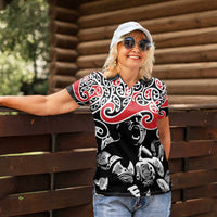 Aotearoa Toitu Te Tiriti Women Polo Shirt New Zealand Stand Together Stand Stronger LT9 - Polynesian Pride
