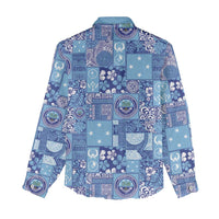 Federated States of Micronesia Merry Christmas Women Casual Shirt Pacific Patchwork Xmas Vibes - Polynesian Pride