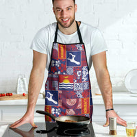 Kiribati Tekeraoi n te Kiritimati Apron Pacific Patchwork Xmas Vibes - Polynesian Pride