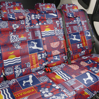 Kiribati Tekeraoi n te Kiritimati Back Car Seat Cover Pacific Patchwork Xmas Vibes - Polynesian Pride