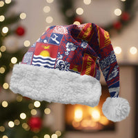 Kiribati Tekeraoi n te Kiritimati Christmas Santa Hat Pacific Patchwork Xmas Vibes - Polynesian Pride