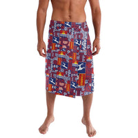 Kiribati Tekeraoi n te Kiritimati Lavalava Pacific Patchwork Xmas Vibes - Polynesian Pride