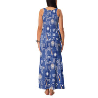 Marshall Islands Merry Christmas Family Matching Tank Maxi Dress and Hawaiian Shirt Pacific Patchwork Xmas Vibes - Polynesian Pride
