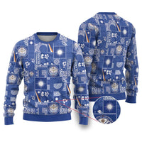 Marshall Islands Merry Christmas Ugly Christmas Sweater Pacific Patchwork Xmas Vibes - Polynesian Pride