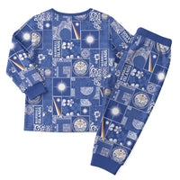 Marshall Islands Merry Christmas Pajama Set Pacific Patchwork Xmas Vibes - Polynesian Pride
