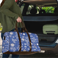 Marshall Islands Merry Christmas Travel Bag Pacific Patchwork Xmas Vibes - Polynesian Pride