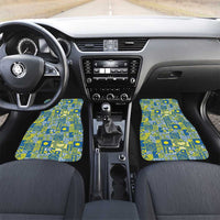Palau Ungil Kurismas Car Mats Pacific Patchwork Xmas Vibes - Polynesian Pride