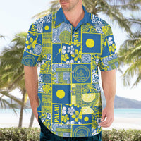 Palau Ungil Kurismas Hawaiian Shirt Pacific Patchwork Xmas Vibes - Polynesian Pride
