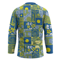 Palau Ungil Kurismas Hockey Jersey Pacific Patchwork Xmas Vibes - Polynesian Pride