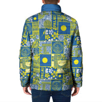 Palau Ungil Kurismas Padded Jacket Pacific Patchwork Xmas Vibes LT9 - Polynesian Pride