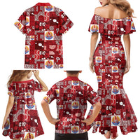 Tahiti Oaoa I Teie Noera Family Matching Mermaid Dress and Hawaiian Shirt Pacific Patchwork Xmas Vibes LT9 - Polynesian Pride