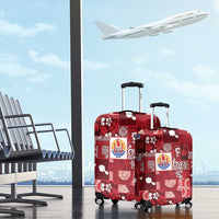 Tahiti Oaoa I Teie Noera Luggage Cover Pacific Patchwork Xmas Vibes LT9 - Polynesian Pride