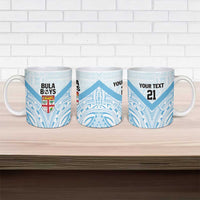 Fiji Football Custom Ceramic Mug Bula Boys Go Champions - Polynesian Pride