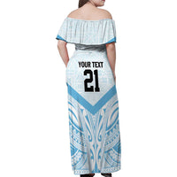 Fiji Football Custom Family Matching Off Shoulder Maxi Dress and Hawaiian Shirt Bula Boys Go Champions LT9 - Polynesian Pride