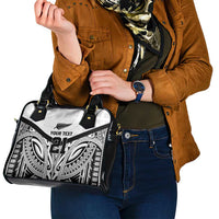New Zealand Football Custom Shoulder Handbag All White Fern Go Champions