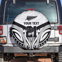 New Zealand Football Custom Spare Tire Cover All White Fern Go Champions LT9 White - Polynesian Pride