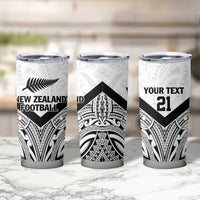 New Zealand Football Custom Tumbler Cup All White Fern Go Champions LT9 - Polynesian Pride