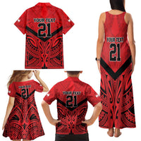 Tahiti Football Custom Family Matching Tank Maxi Dress and Hawaiian Shirt Toa Aito Go Champions LT9 - Polynesian Pride