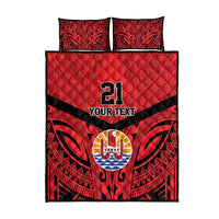 Tahiti Football Custom Quilt Bed Set Toa Aito Go Champions LT9 - Polynesian Pride