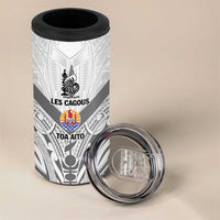 New Caledonia-Tahiti Football Custom 4 in 1 Can Cooler Tumbler Together Go Champions LT9 - Polynesian Pride