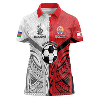 New Caledonia-Tahiti Football Custom Women Polo Shirt Together Go Champions LT9 Female Art - Polynesian Pride