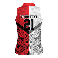 New Caledonia-Tahiti Football Custom Women Sleeveless Polo Shirt Together Go Champions LT9 - Polynesian Pride