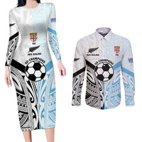 New Zealand-Fiji Football Custom Couples Matching Long Sleeve Bodycon Dress and Long Sleeve Button Shirt Together Go Champions LT9 Art - Polynesian Pride